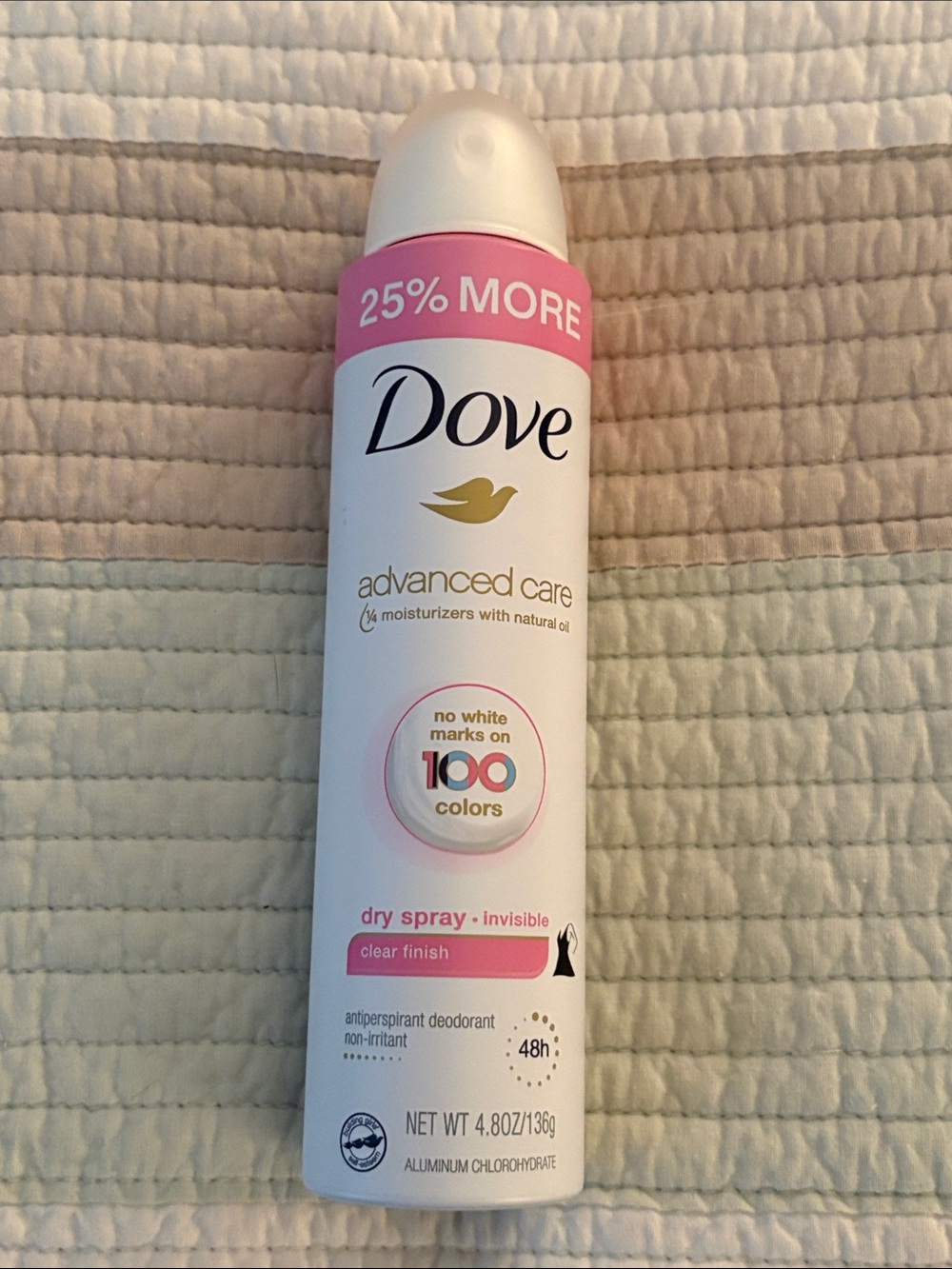 Dove Advanced Care Dry Spray Body Wash - Pink (Invisible Clear Finish)